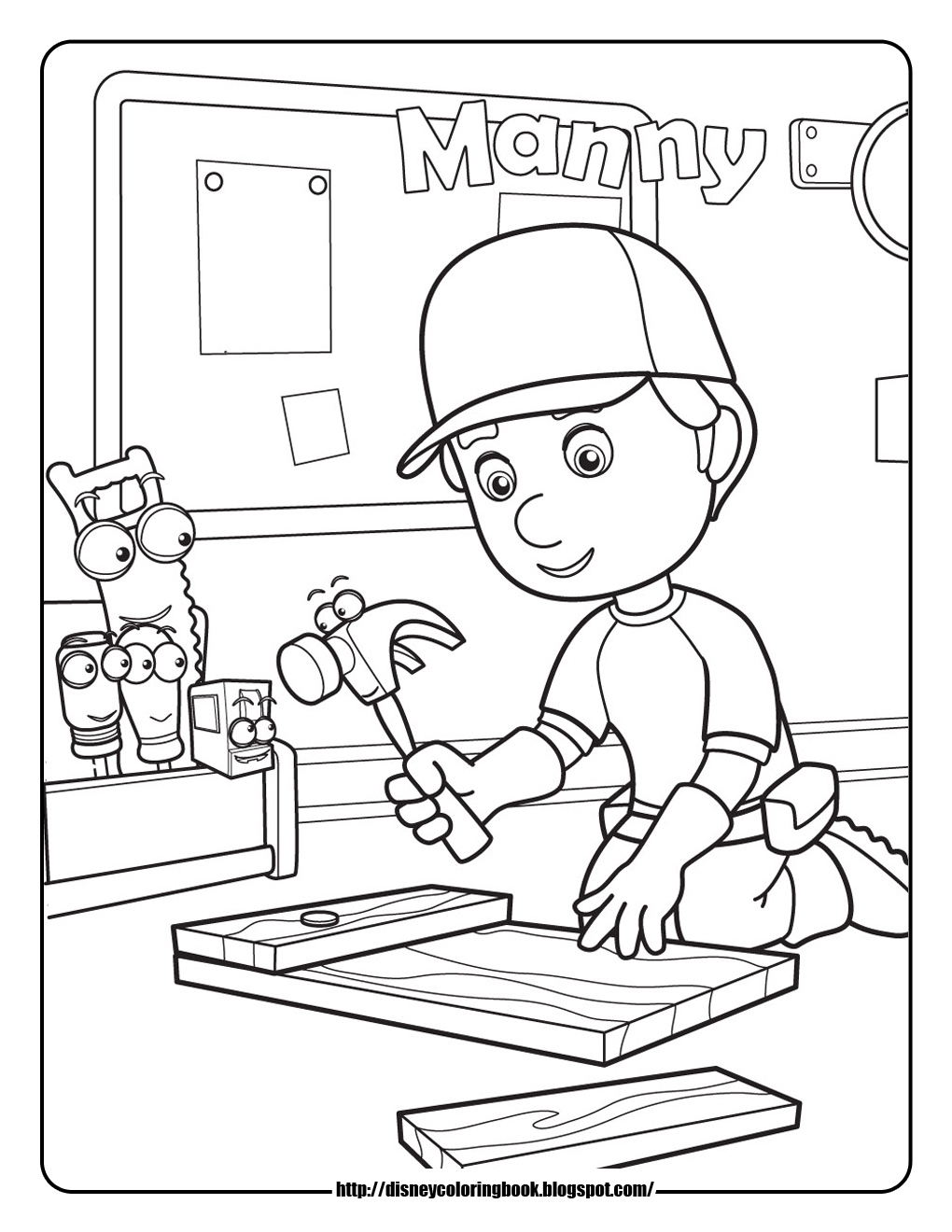 Handy Manny Coloring Pages To Download And Print For Free