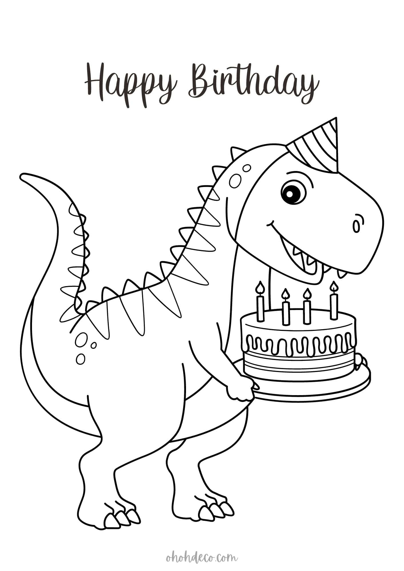 Coloring Pages Birthday 6