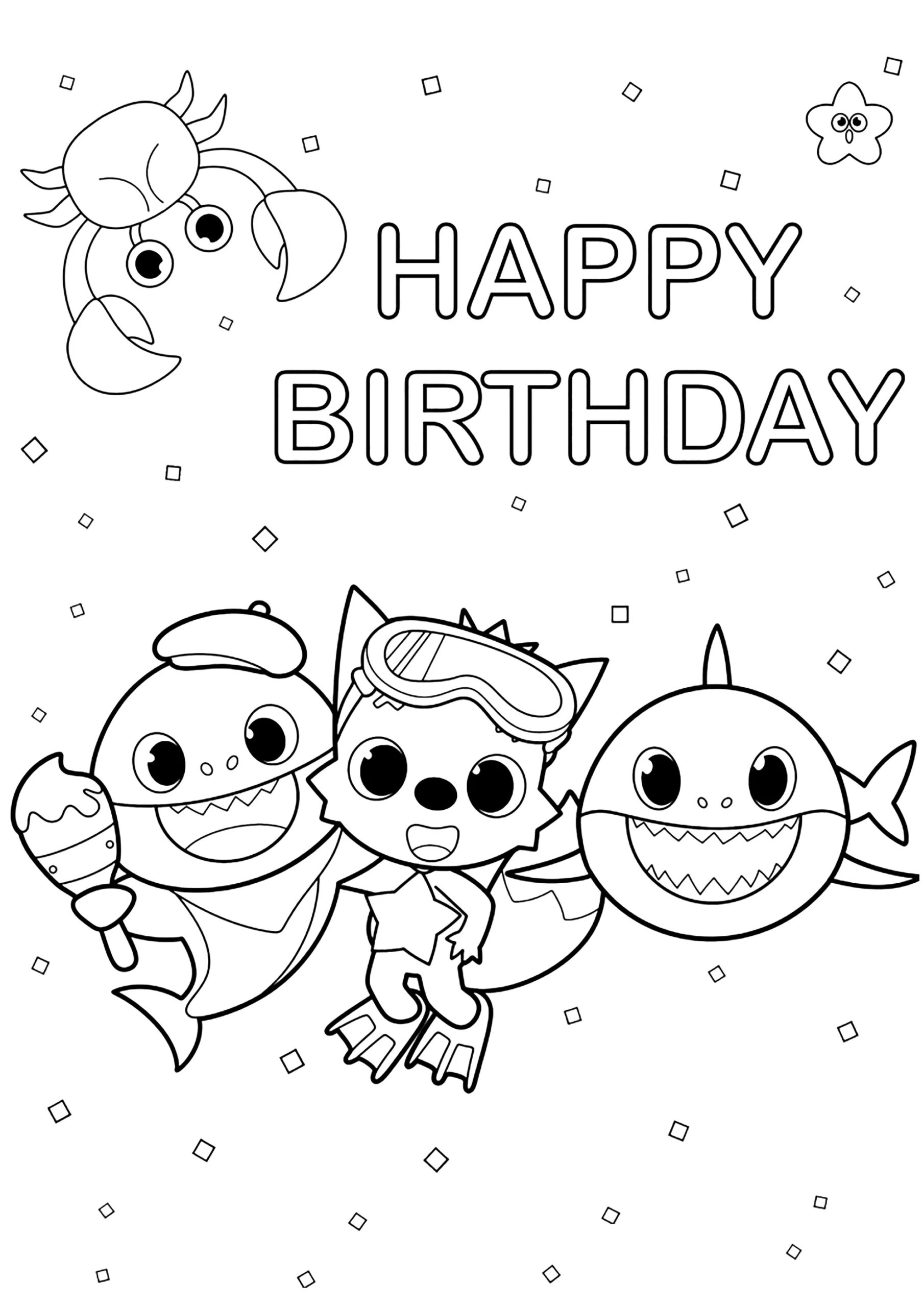 Printable Coloring Pages Of Baby Shark Printable Coloring Pages Of Baby Shark