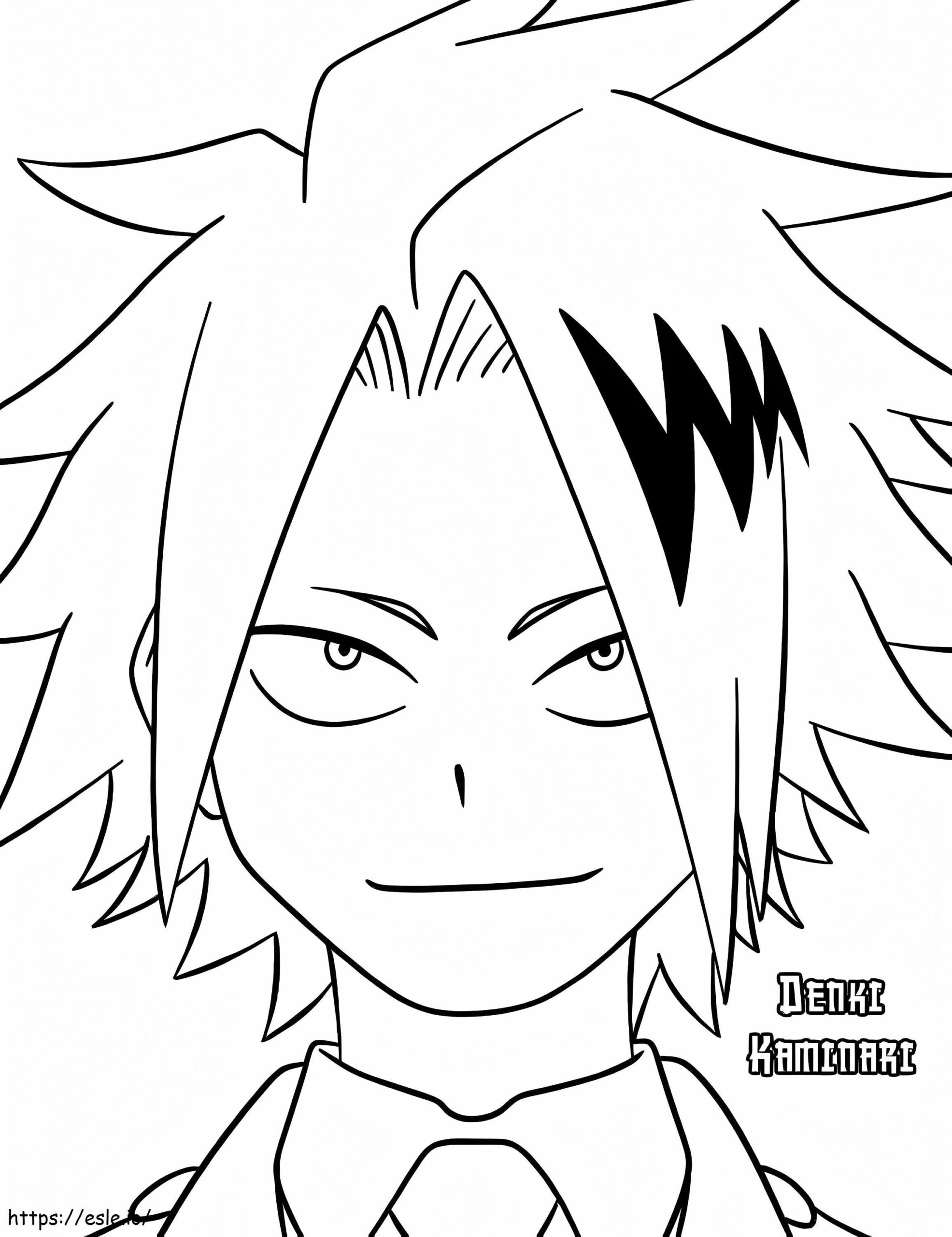 Happy Denki Kaminari Coloring Page