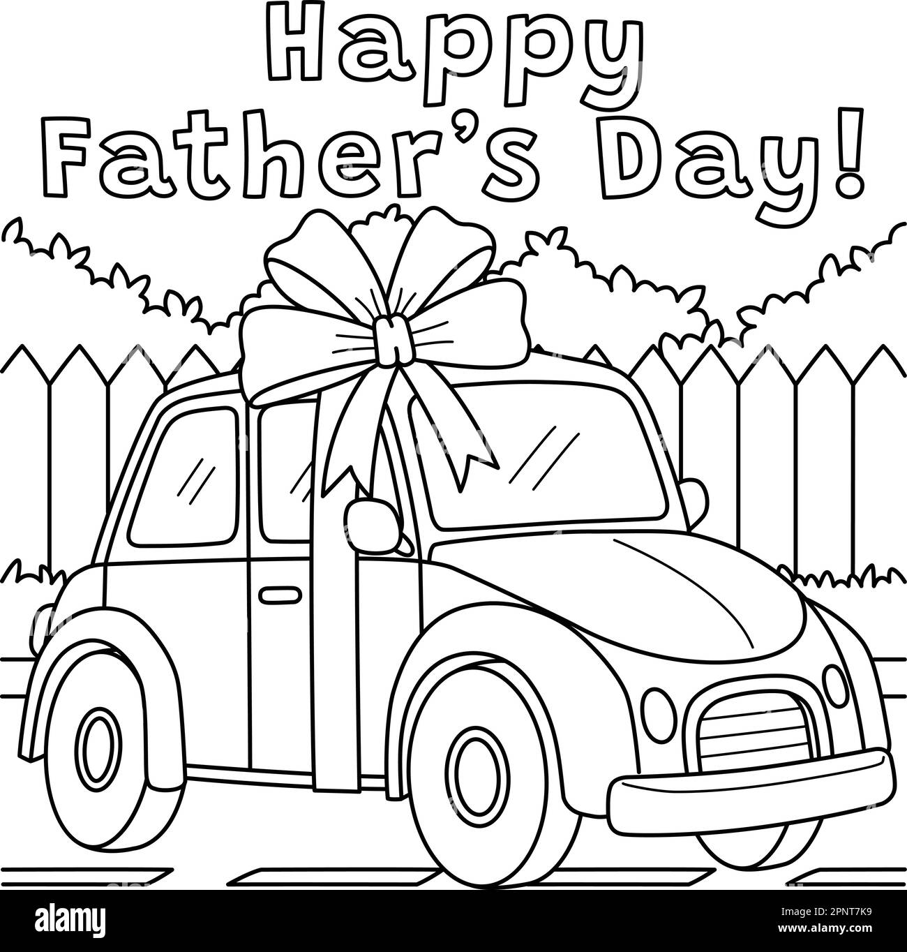 Father Day Coloring Pages On A Truck