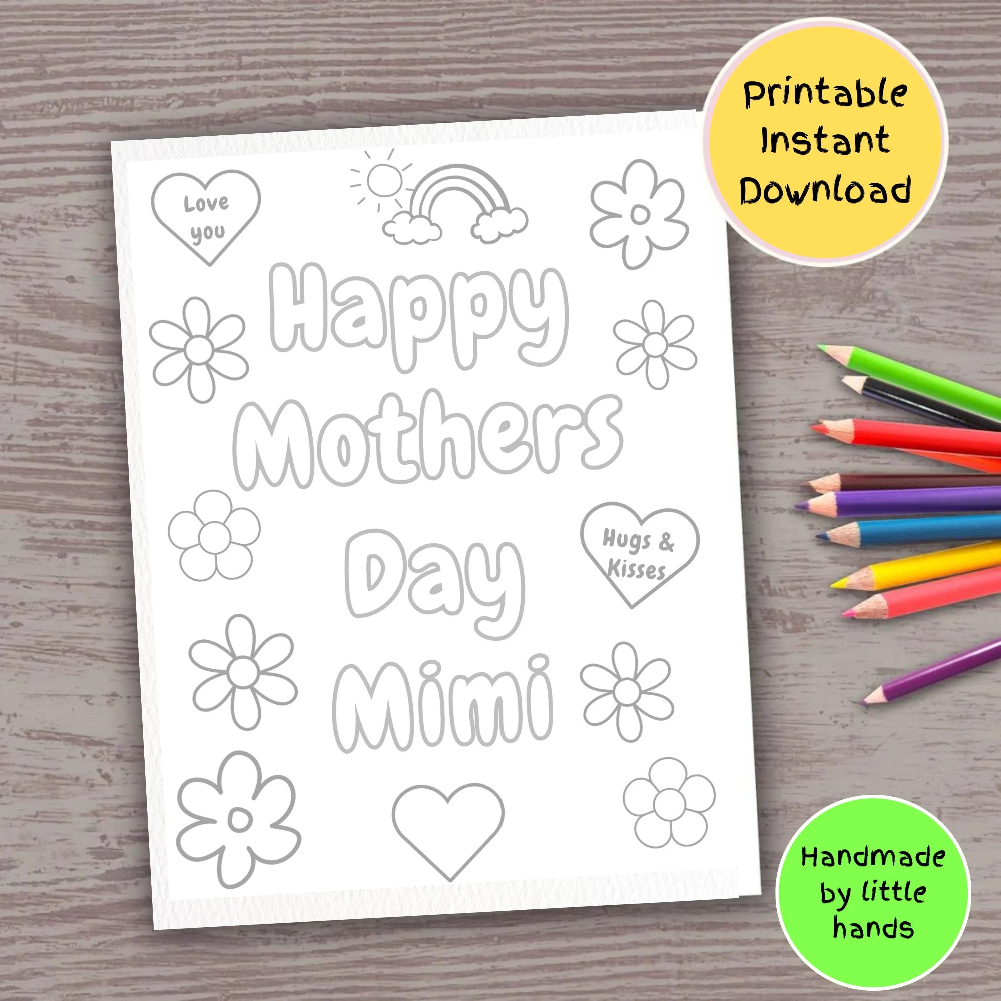 Happy Mother s Day Mimi Printable Coloring Sheet For Kids Coloring Page Cute Handmade Diy Mothers Day Gift From Grandson Granddaughter Etsy Happy Mother s Day Mimi Printable Coloring Sheet For Kids Coloring Page Cute Handmade Diy Mothers Day Gift From Grandson Granddaughter Etsy