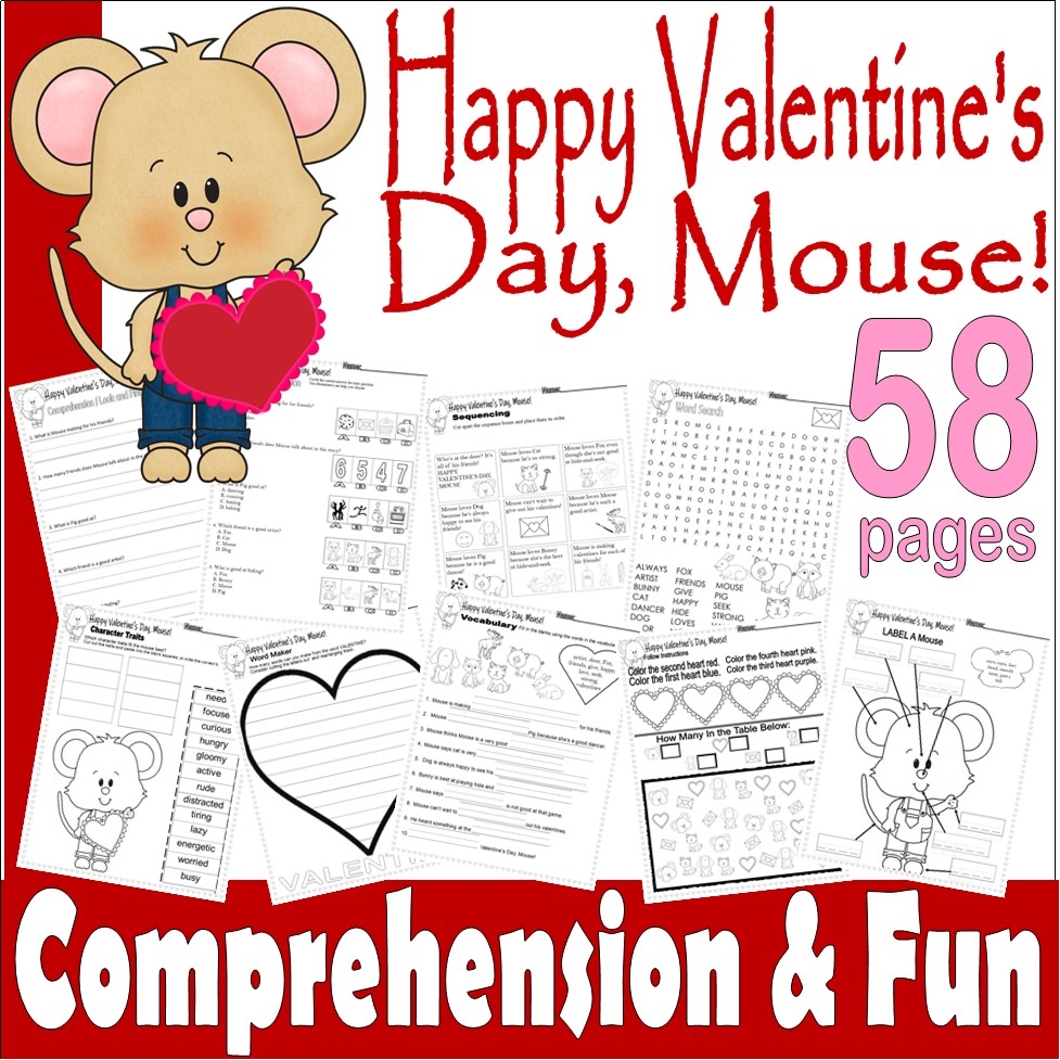 Happy Valentine s Day Mouse Read Aloud Book Study Companion Comprehension ELA Made By Teachers Happy Valentine s Day Mouse Read Aloud Book Study Companion Comprehension ELA Made By Teachers