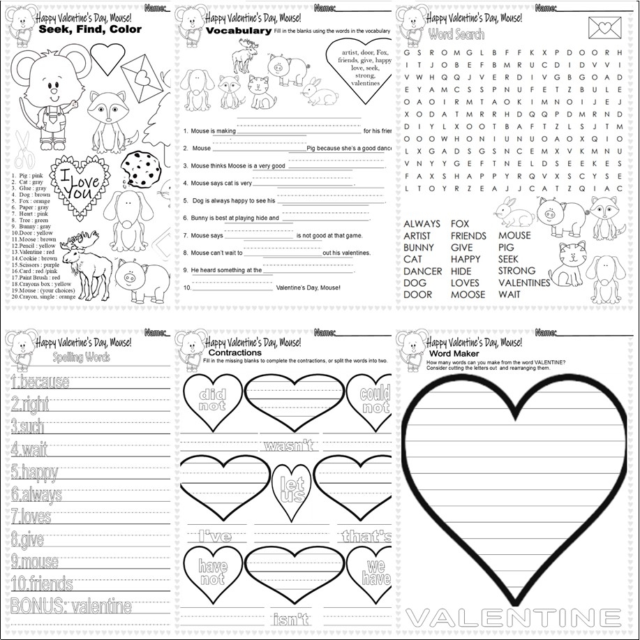 Happy Valentine s Day Mouse Read Aloud Book Study Companion Comprehension ELA Made By Teachers Happy Valentine s Day Mouse Read Aloud Book Study Companion Comprehension ELA Made By Teachers