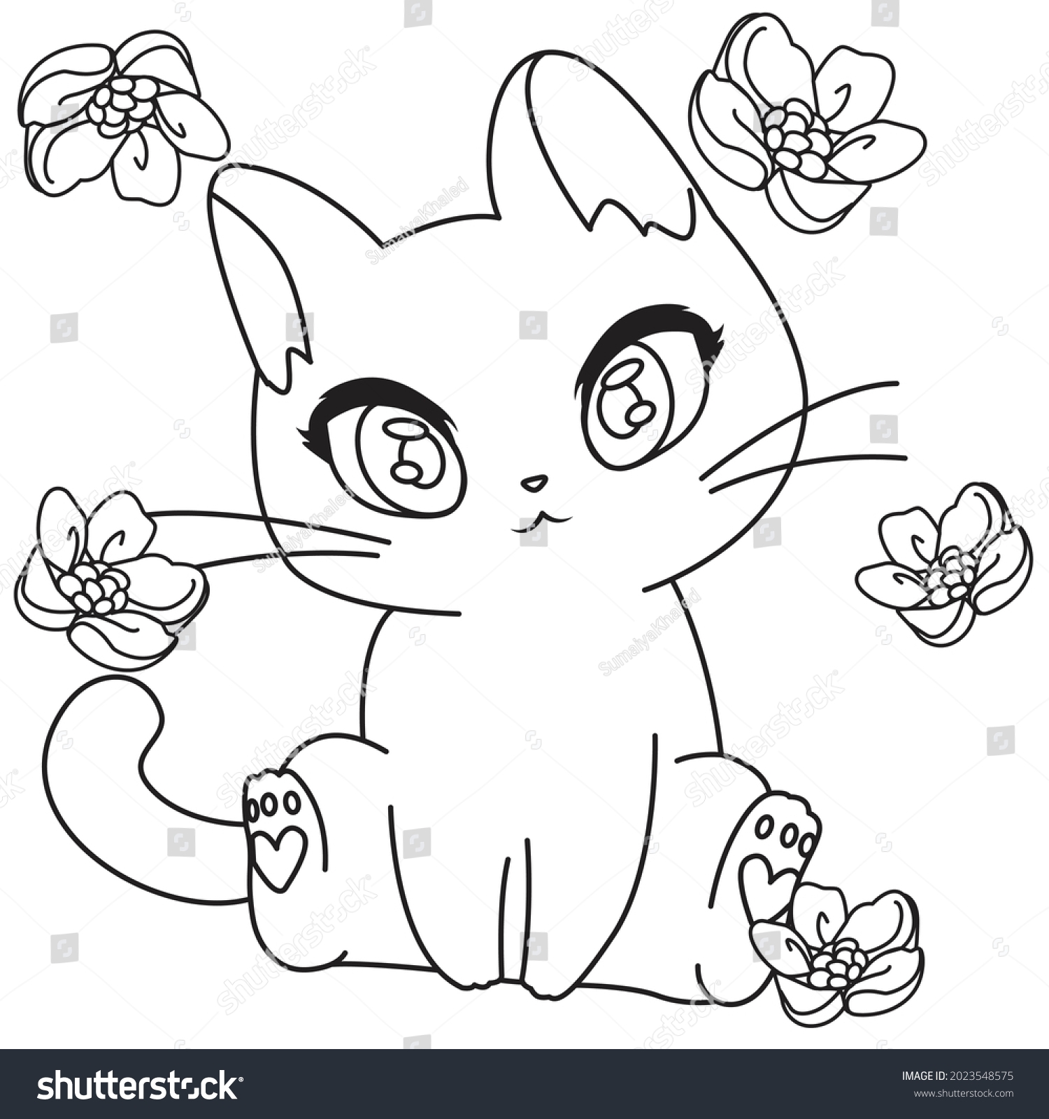 Hd Printable Anime Cat Chibi Cat Stock Vector Royalty Free 2023548575 Shutterstock Hd Printable Anime Cat Chibi Cat Stock Vector Royalty Free 2023548575 Shutterstock