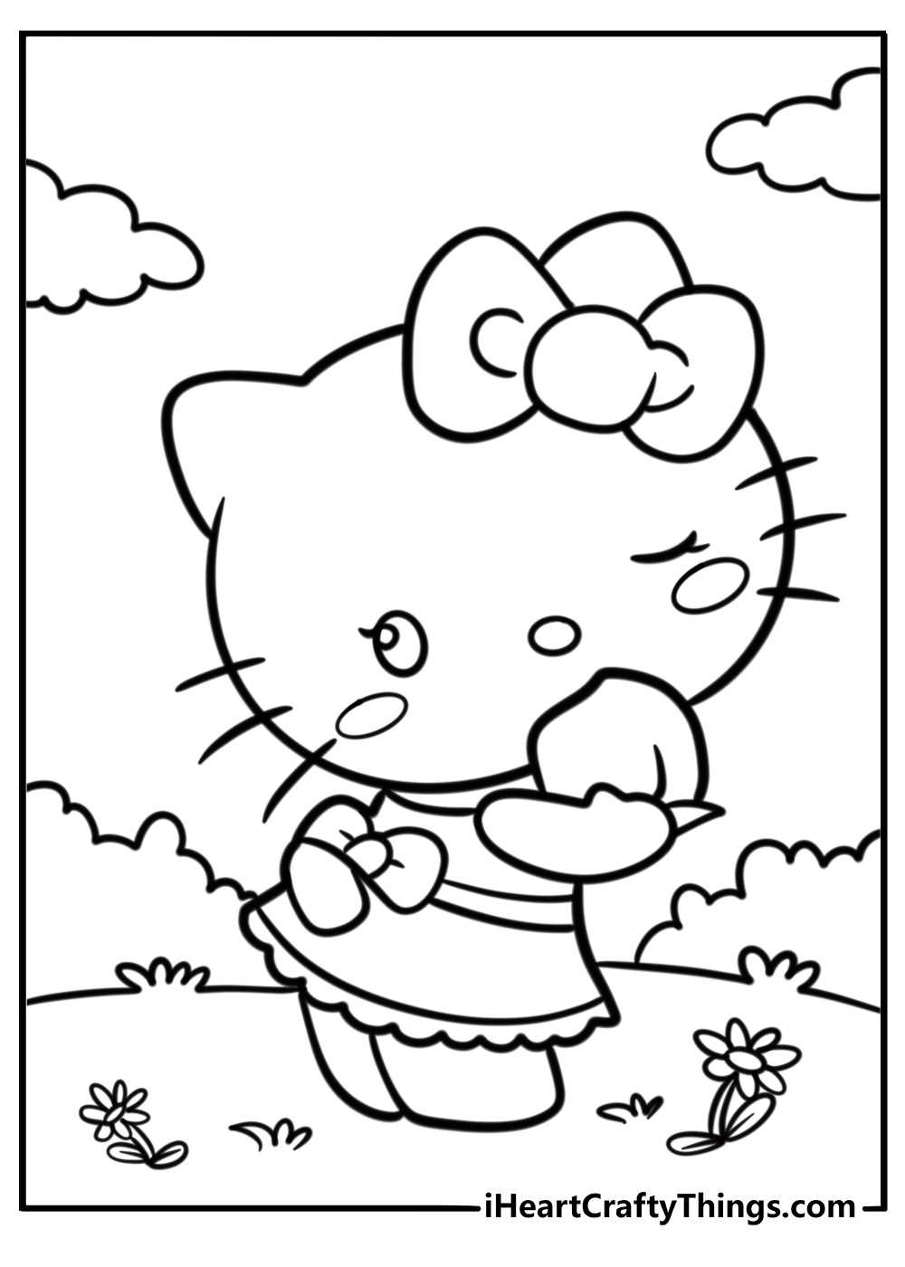 Hello Kitty Coloring Pages 70 Free PDF Printables For Kids Hello Kitty Coloring Pages 70 Free PDF Printables For Kids