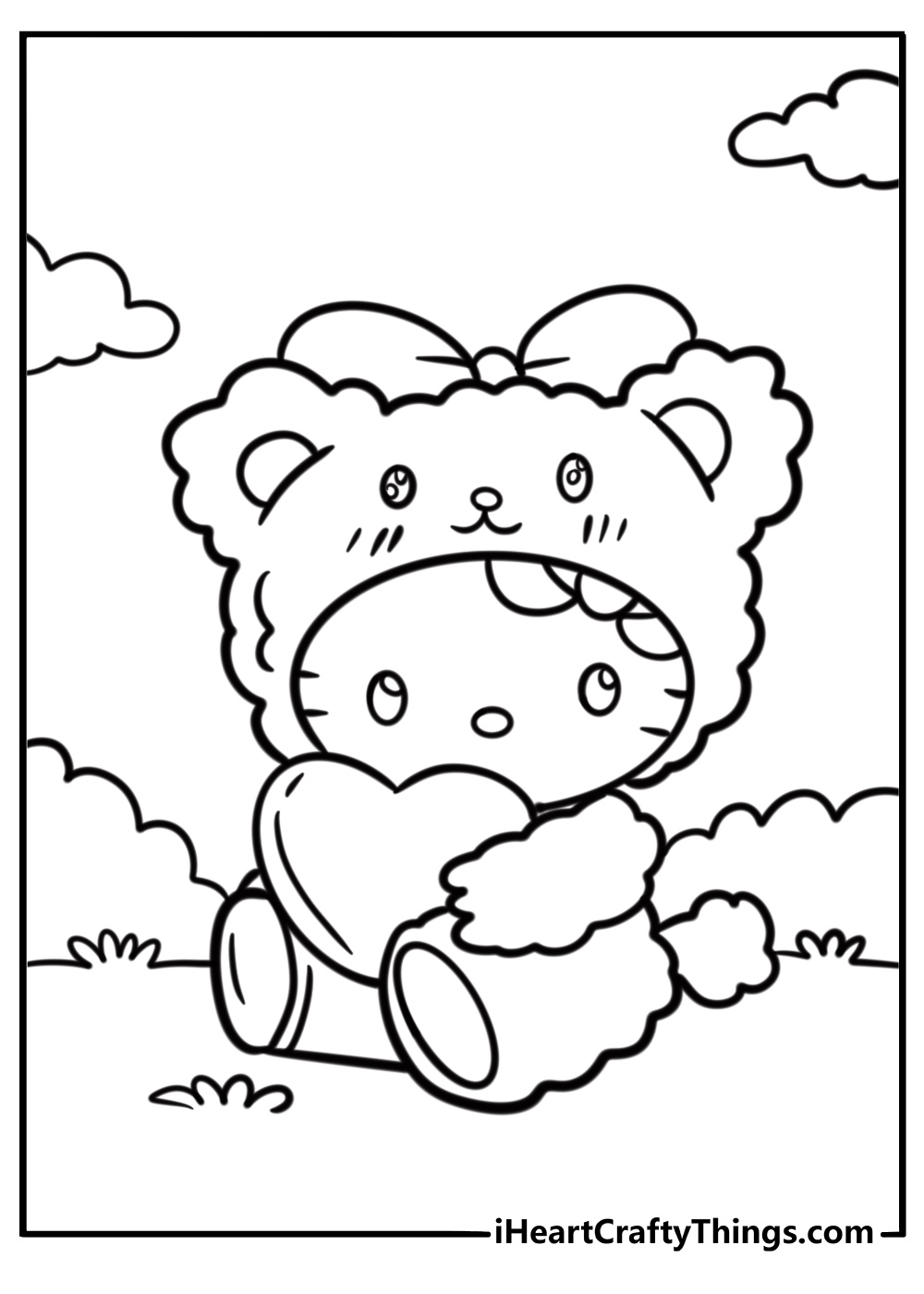 Hello Kitty Coloring Pages 70 Free PDF Printables For Kids Hello Kitty Coloring Pages 70 Free PDF Printables For Kids
