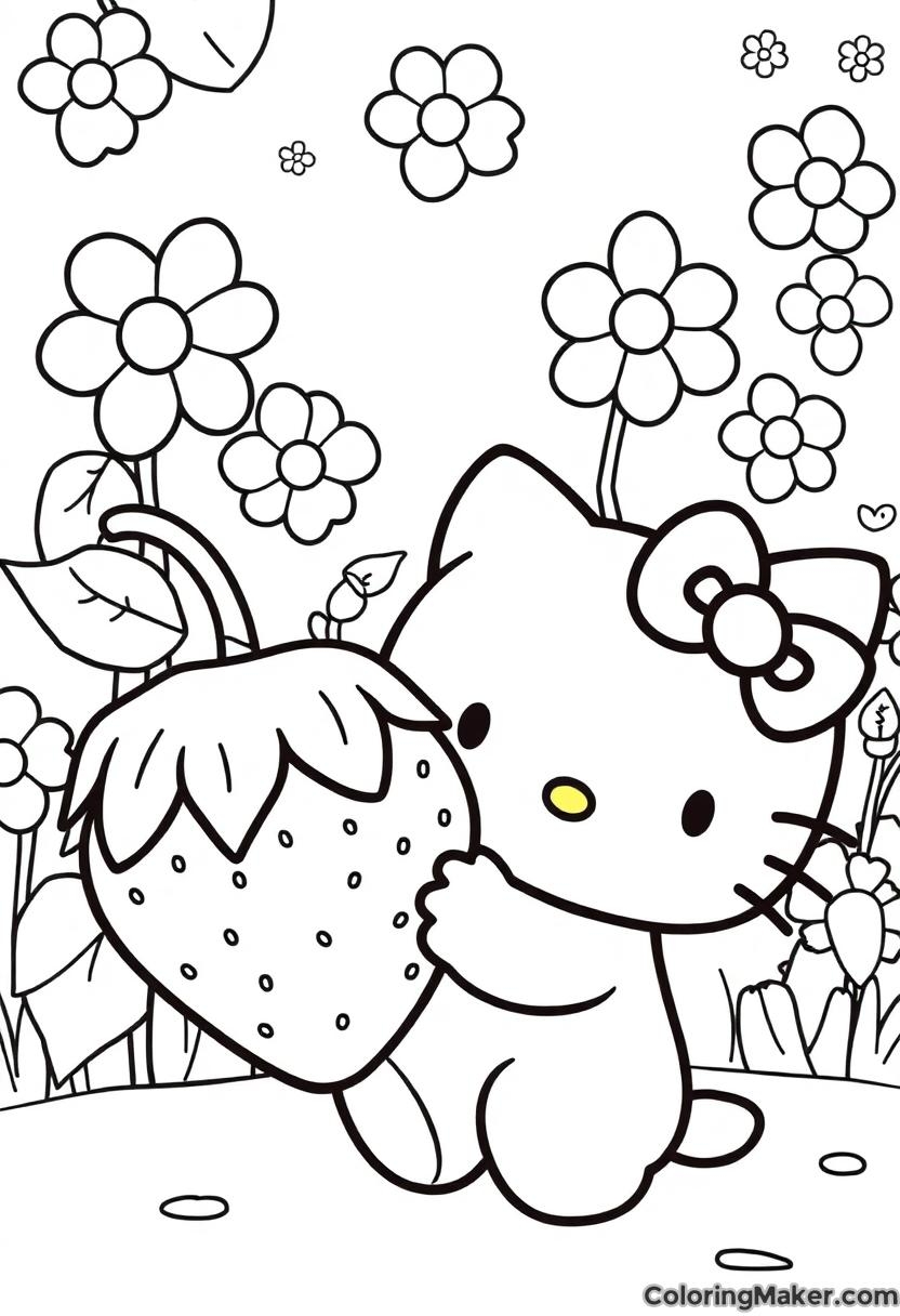 Hello Kitty Coloring Pages 9 Free Printables ColoringMaker Hello Kitty Coloring Pages 9 Free Printables ColoringMaker