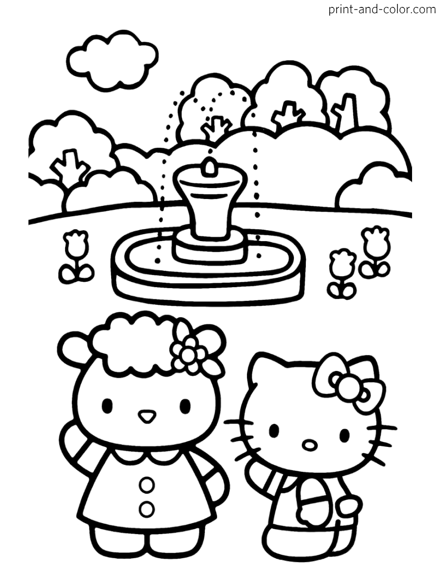 Hello Kitty Coloring Pages Print And Color