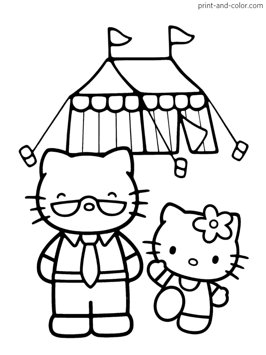 Hello Kitty Circus Coloring Pages Hello Kitty Circus Coloring Pages