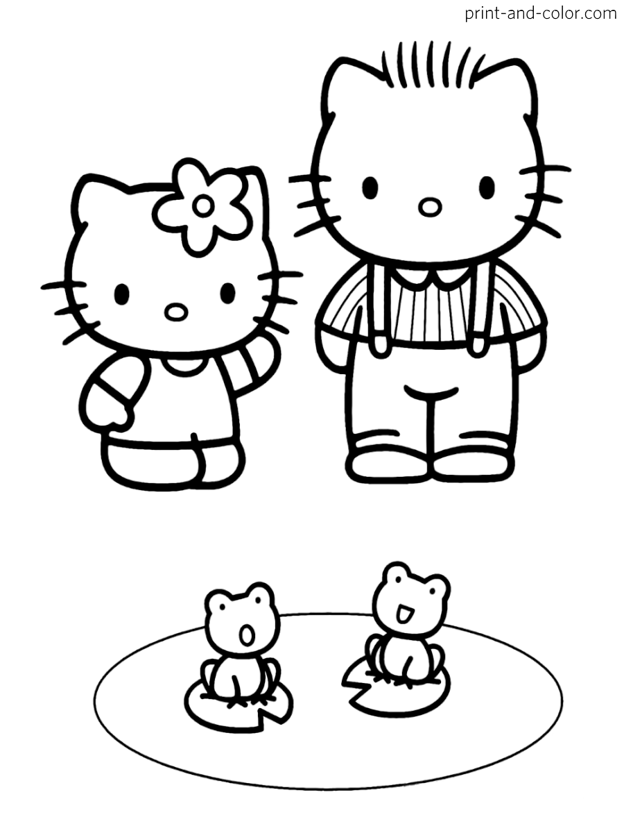 Hello Kitty Coloring Pages Print And Color