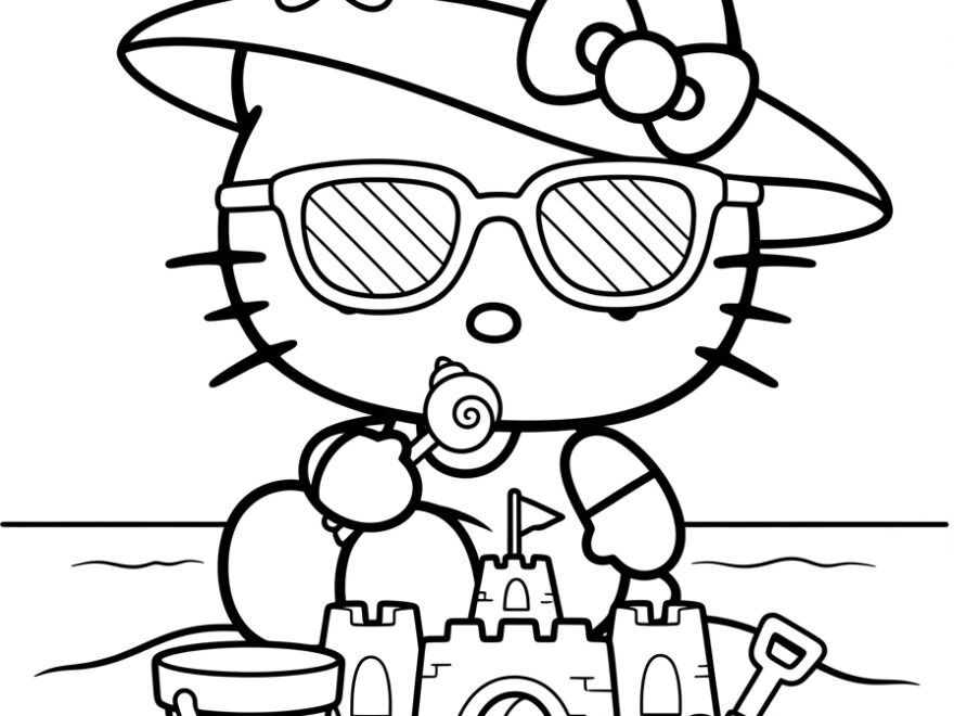 Hello Kitty Summer Coloring Pages Fun Printable Activities