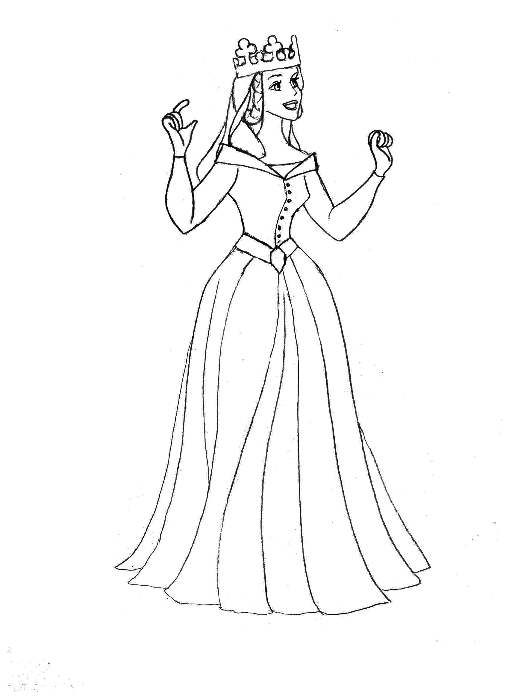 Princess Beauty Coloring Pages