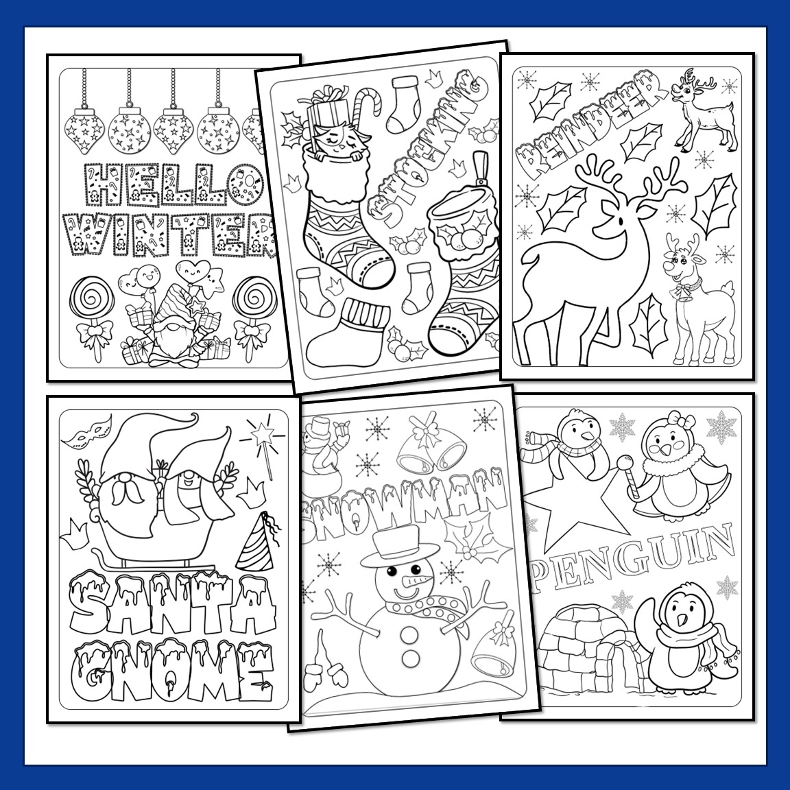Christmas Winter Coloring Pages
