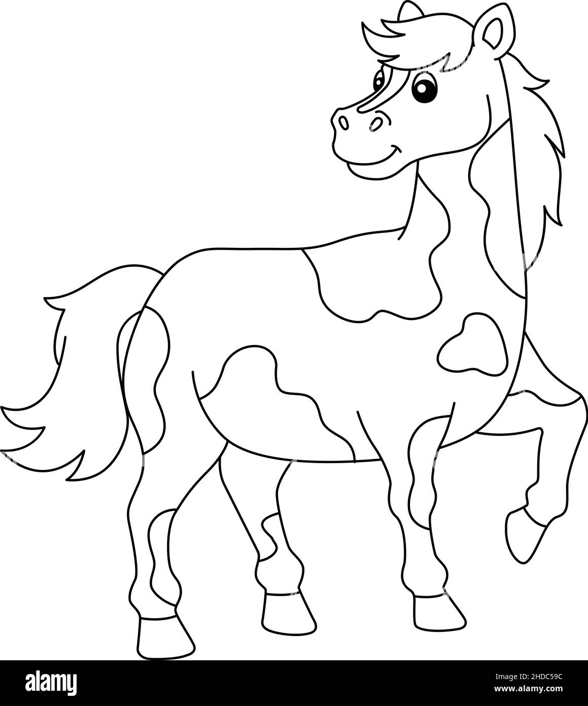 Horse Coloring Page Isolated For Kids Stock Vector Image Art Alamy Horse Coloring Page Isolated For Kids Stock Vector Image Art Alamy