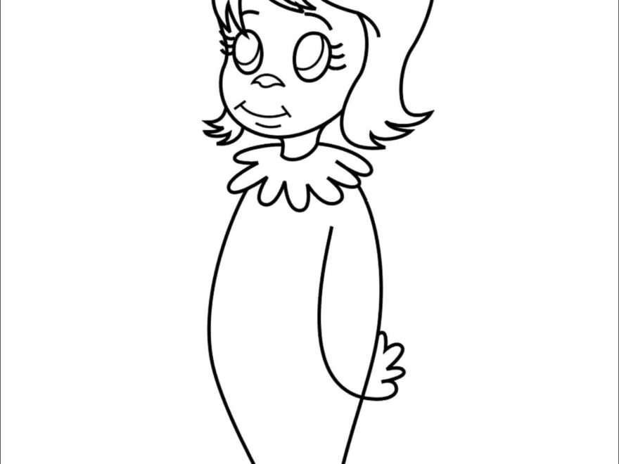 How To Draw Cindy Lou Who Step by Step Art Lesson For Kids