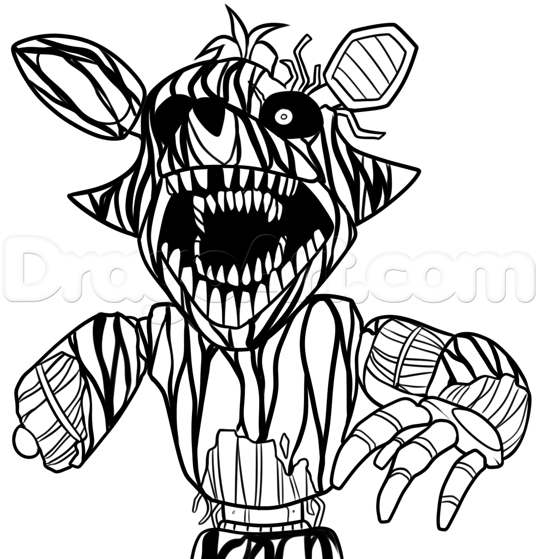 How To Draw Phantom Foxy From Five Nights At Freddys 3 Drawing Step By Step By Dawn How To Draw Phantom Foxy From Five Nights At Freddys 3 Drawing Step By Step By Dawn