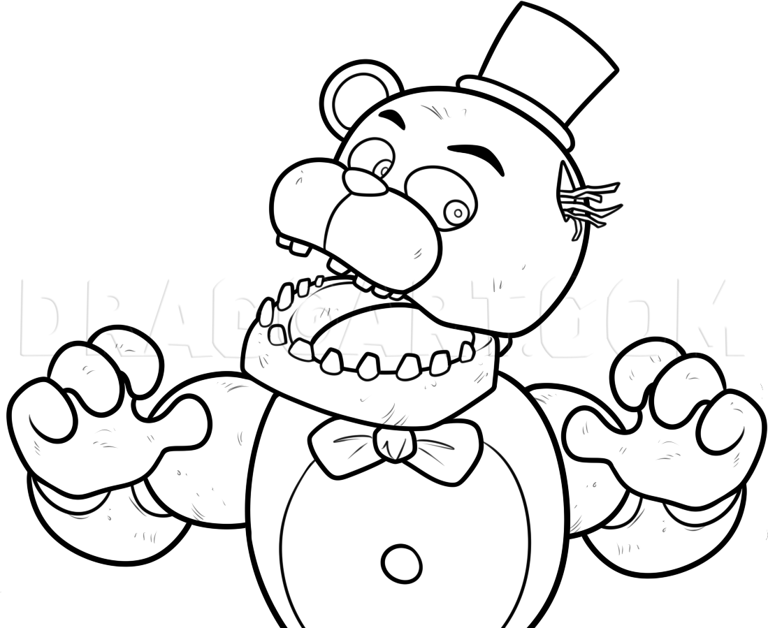 How To Draw Phantom Freddy Coloring Page Trace Drawing How To Draw Phantom Freddy Coloring Page Trace Drawing