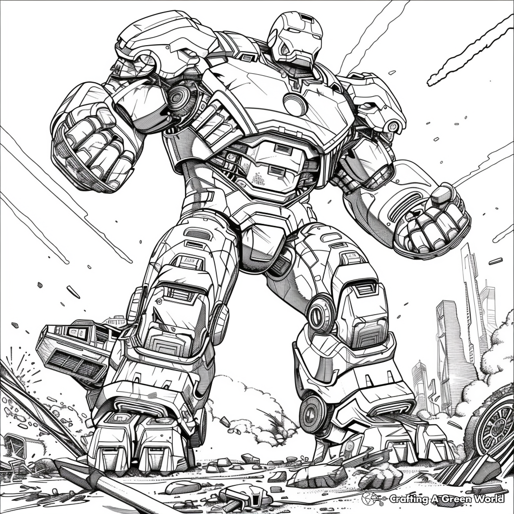 Avenger Mech Coloring Pages Avenger Mech Coloring Pages