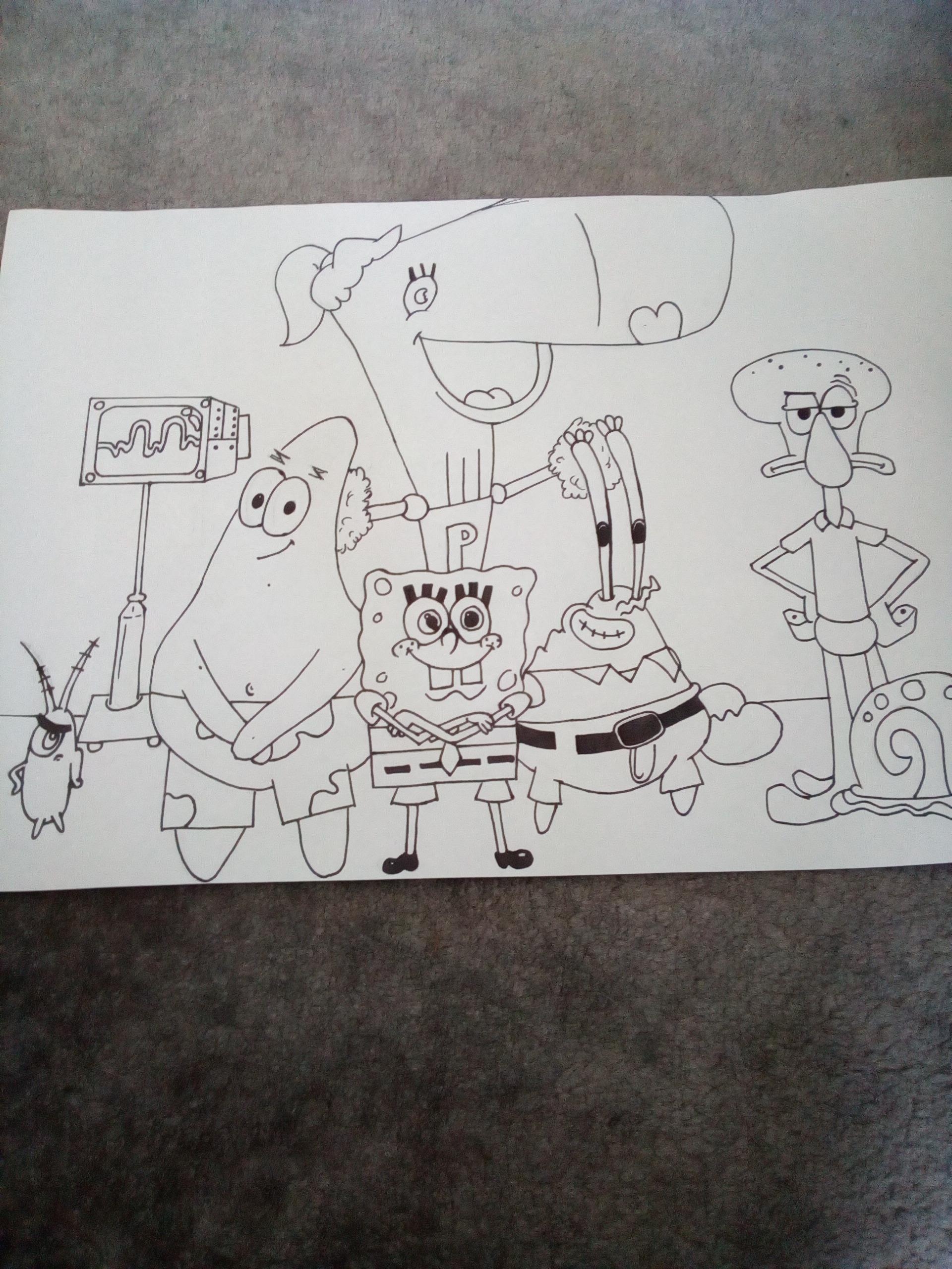 Spongebob Gang Coloring Pages Spongebob Gang Coloring Pages