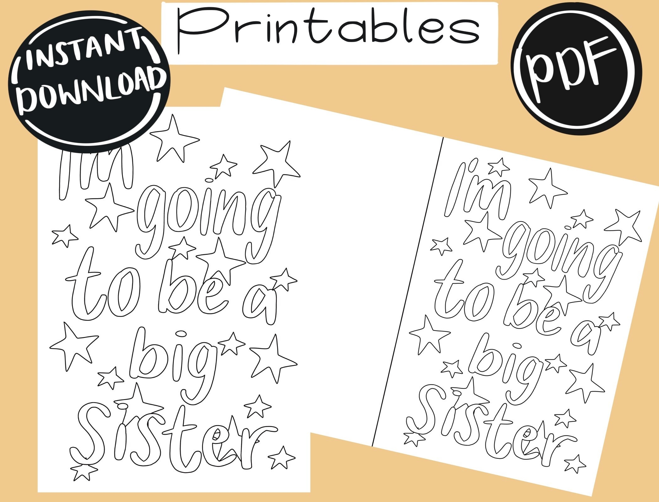 Big Sister Coloring Pages Printable