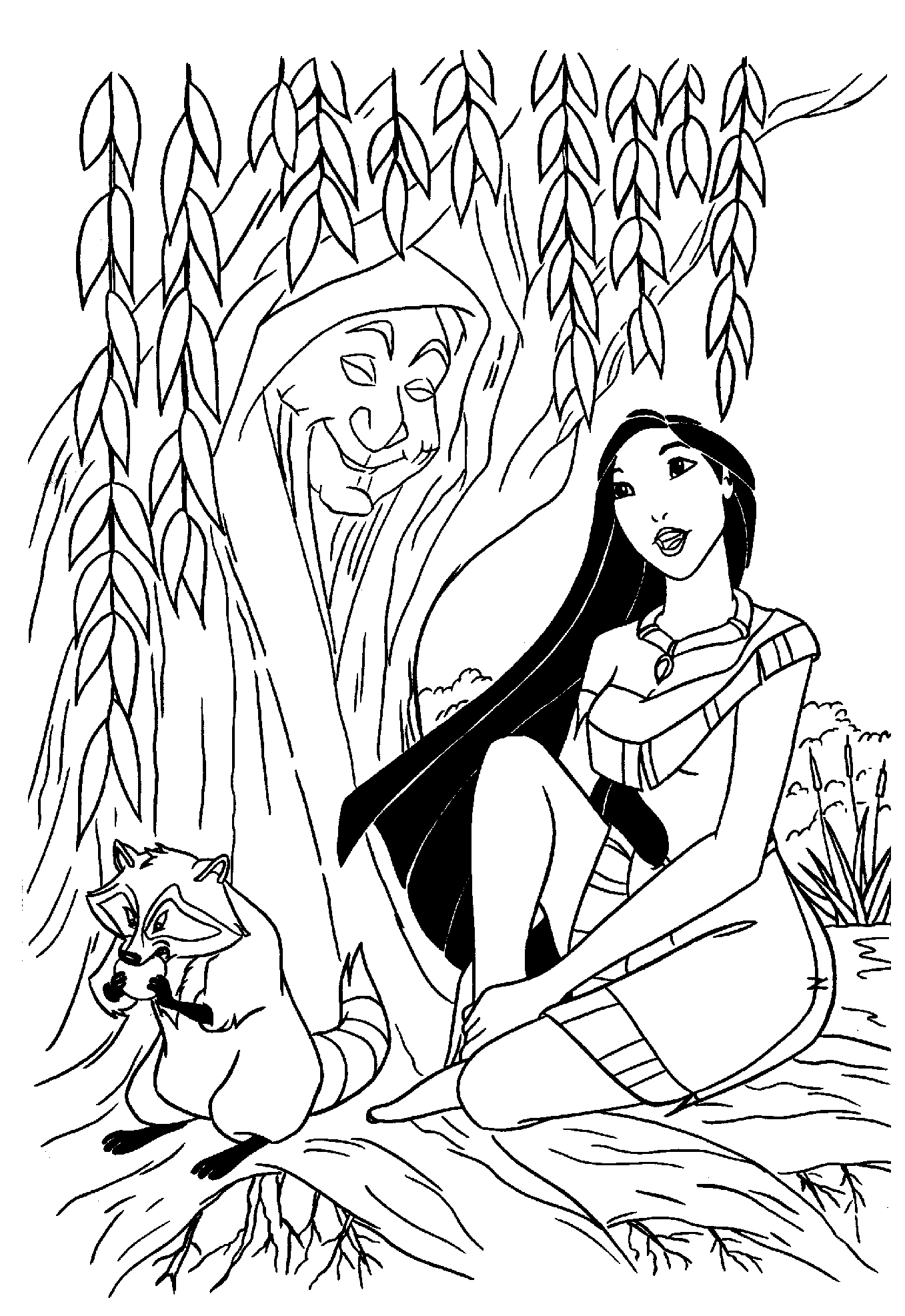 Disney Princess Pocahontas Coloring Pages