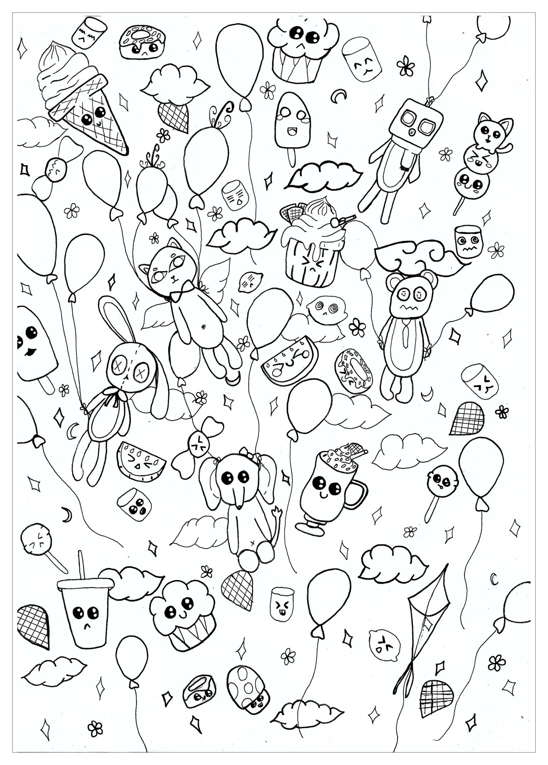 It s A Party Doodle Art Coloring Pages For Kids It s A Party Doodle Art Coloring Pages For Kids