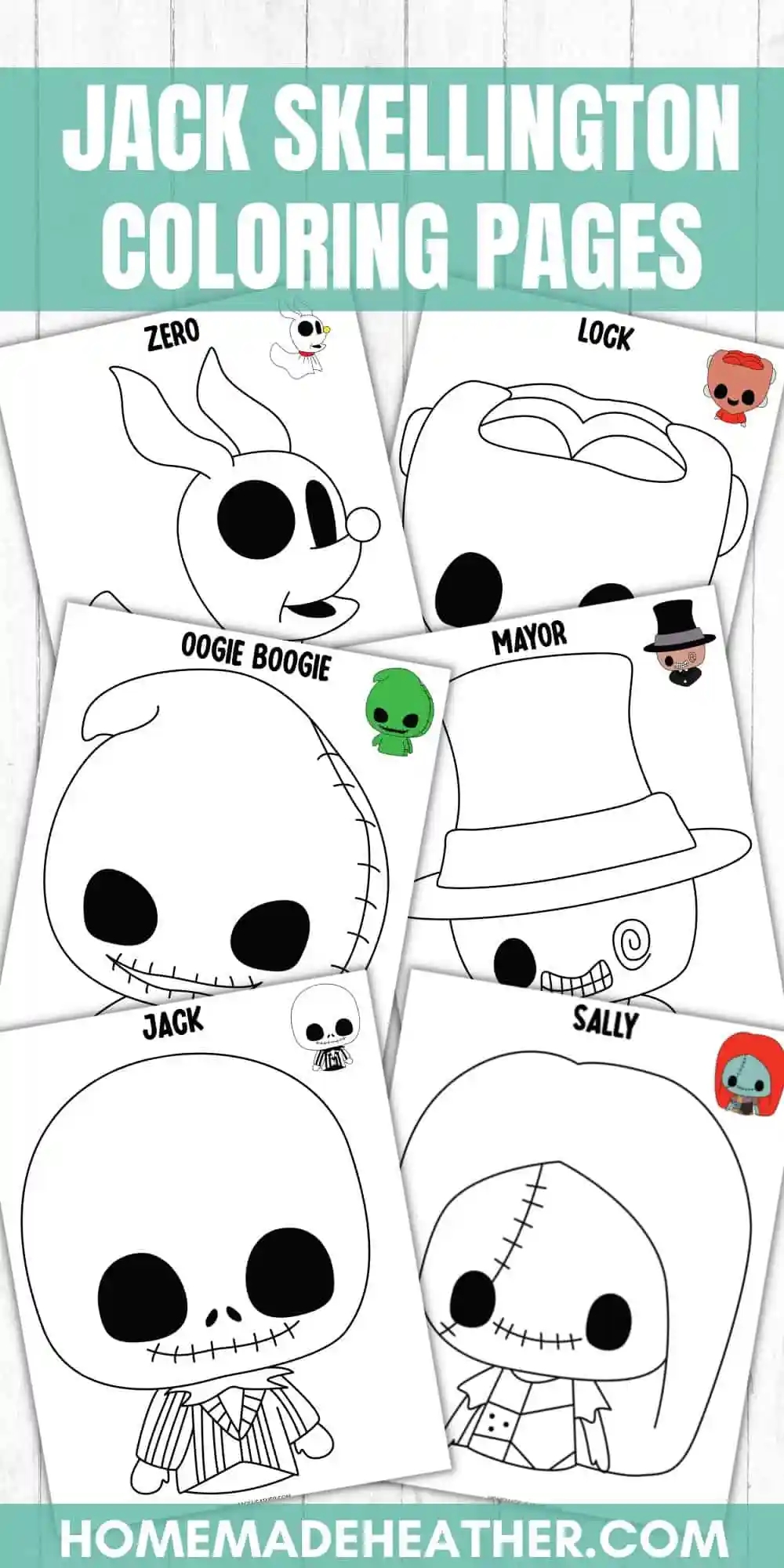 Jack Skellington Coloring Pages Homemade Heather