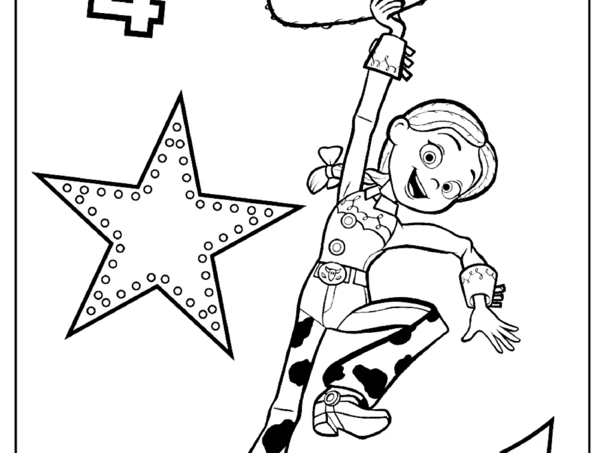 Jessie Toy Story 4 Coloring Page Free To Download Toy Story 4 Coloring Pages