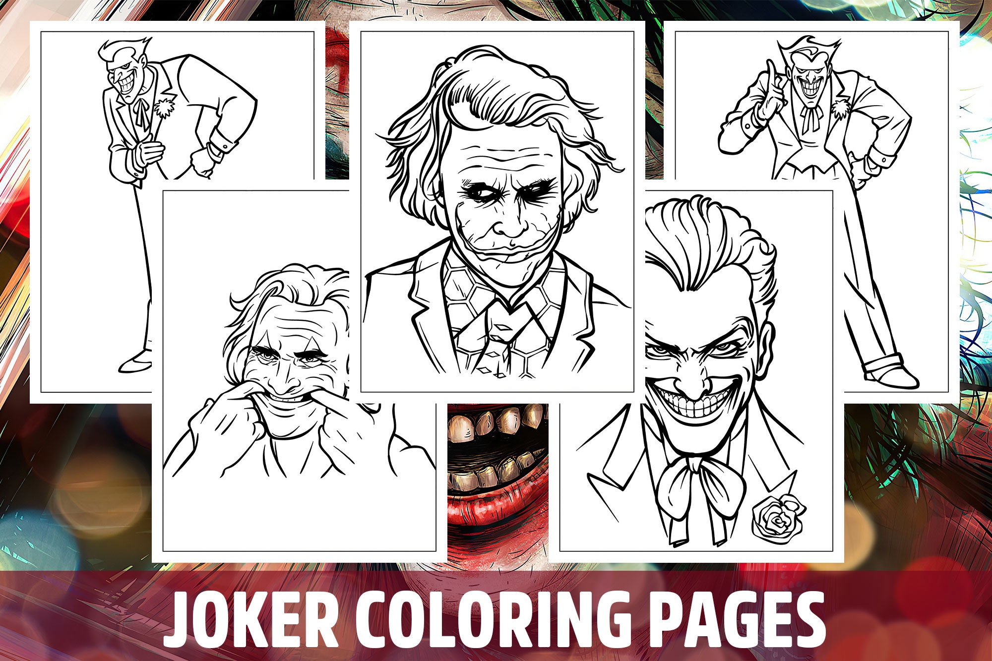 Joker Coloring Pages For Kids Girls Boys Teens Birthday School Activity Made By Teachers Joker Coloring Pages For Kids Girls Boys Teens Birthday School Activity Made By Teachers