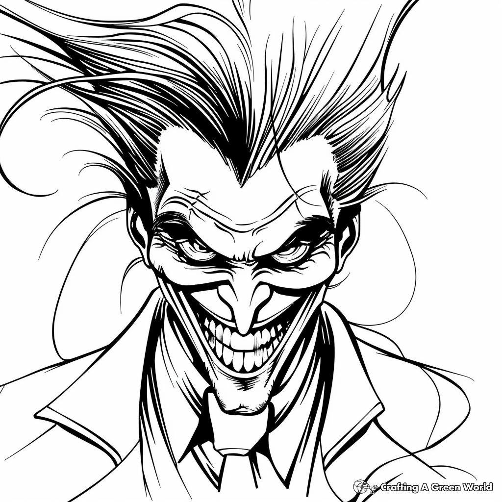 Joker Coloring Pages Free Printable Joker Coloring Pages Free Printable
