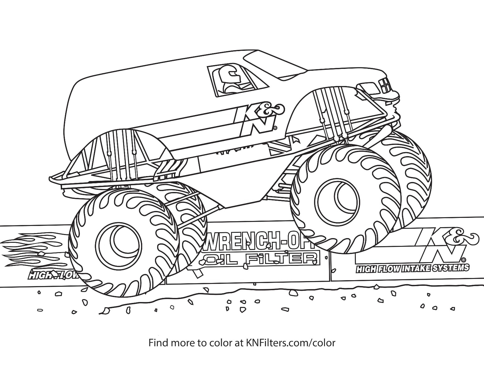 Race Truck Coloring Pages