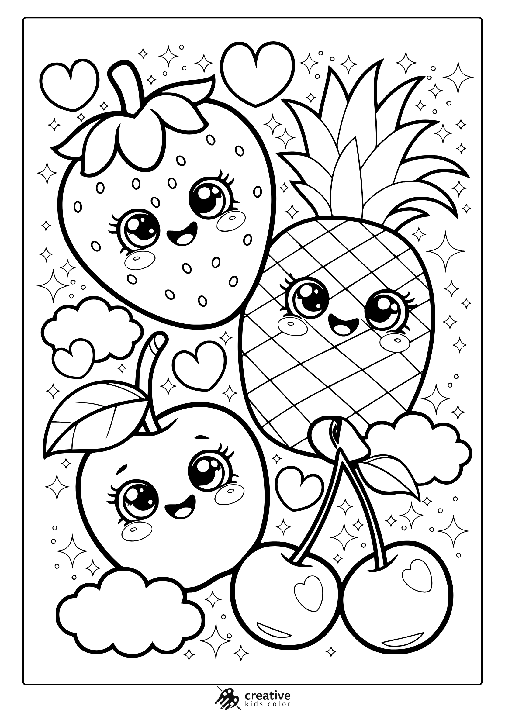 Kawaii Coloring Pages 35 Free Printable PDF Kawaii Coloring Pages 35 Free Printable PDF