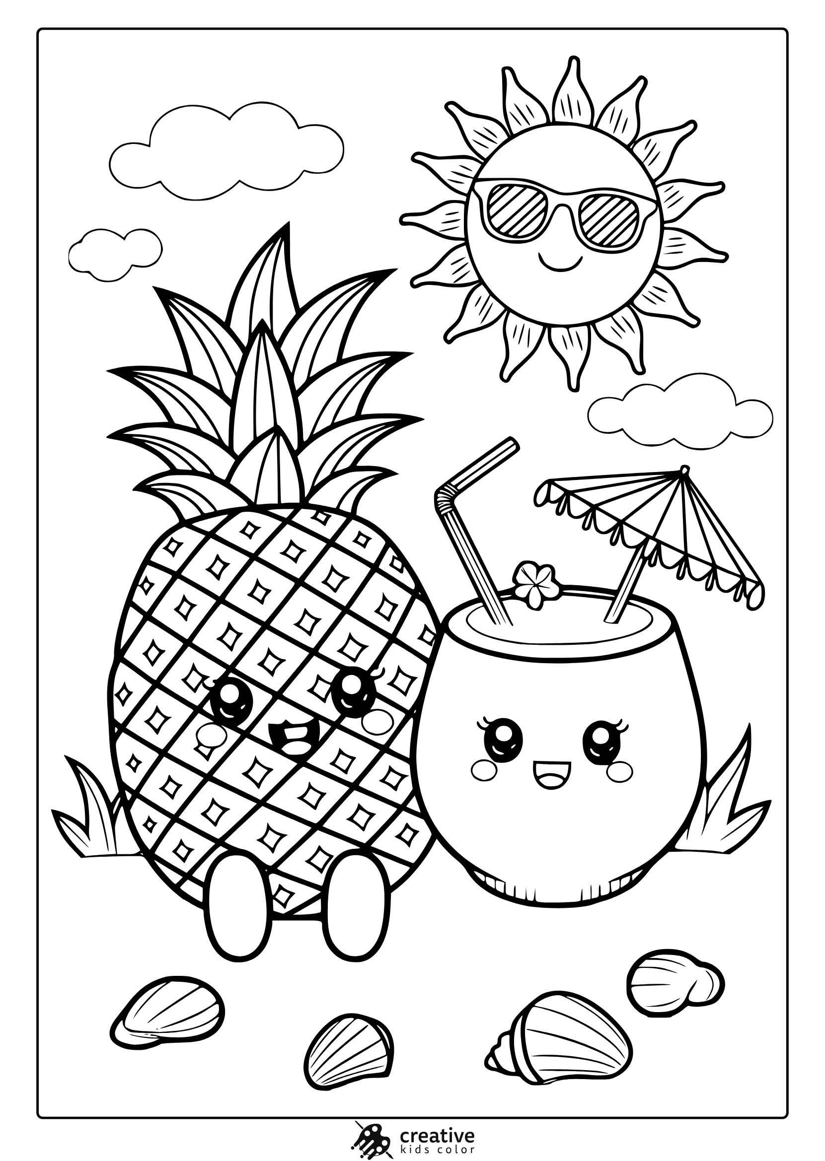 Kawaii Coloring Pages 35 Free Printable PDF 