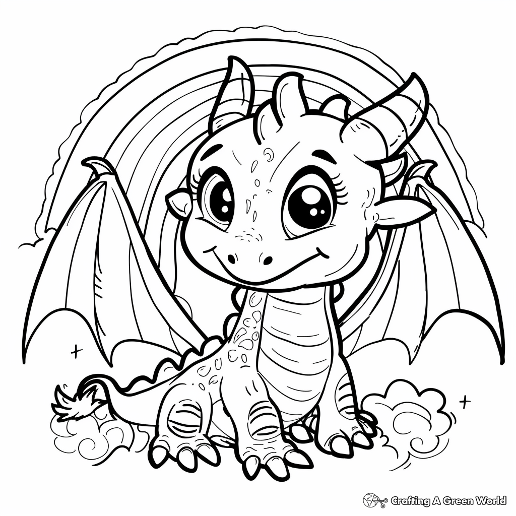 Kawaii Cute Dragon Coloring Pages Free Printable Kawaii Cute Dragon Coloring Pages Free Printable