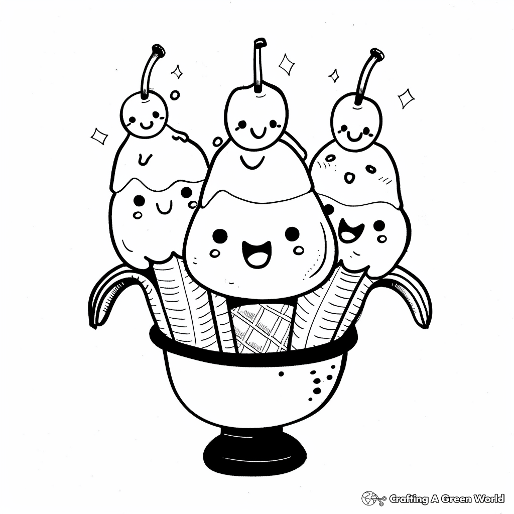 Kawaii Ice Cream Coloring Pages Free Printable Kawaii Ice Cream Coloring Pages Free Printable
