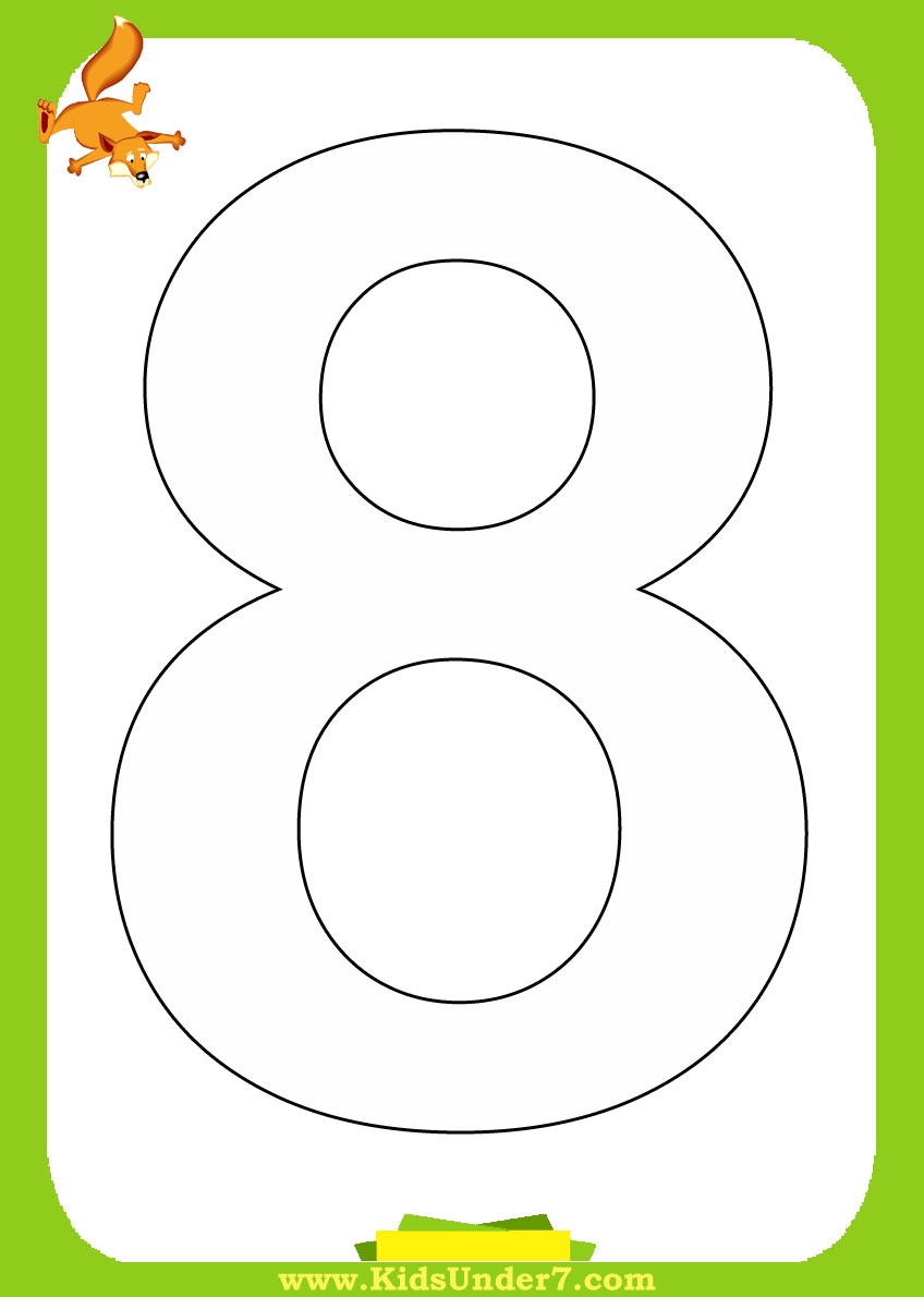 Free Printable Number 8 Coloring Pages Free Printable Number 8 Coloring Pages