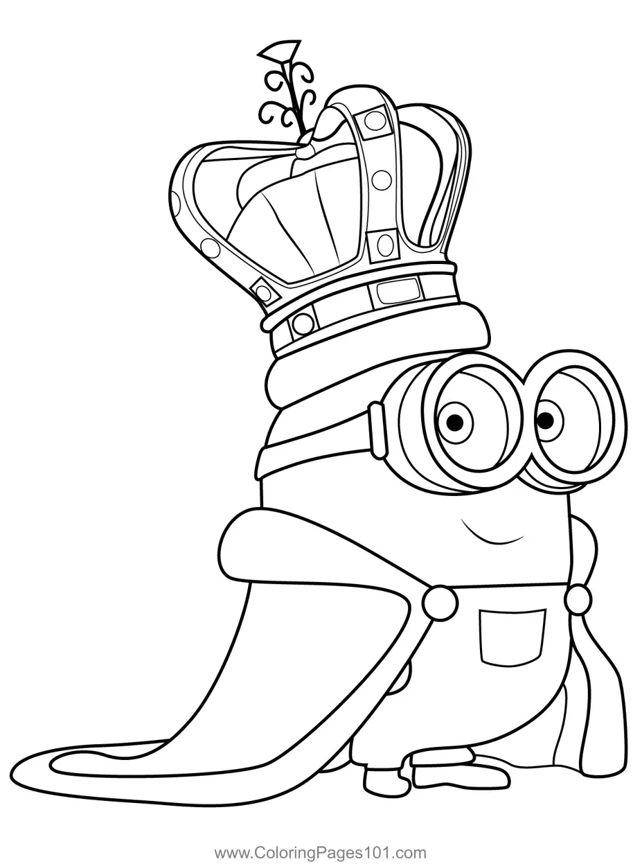 Mario Minion Coloring Pages