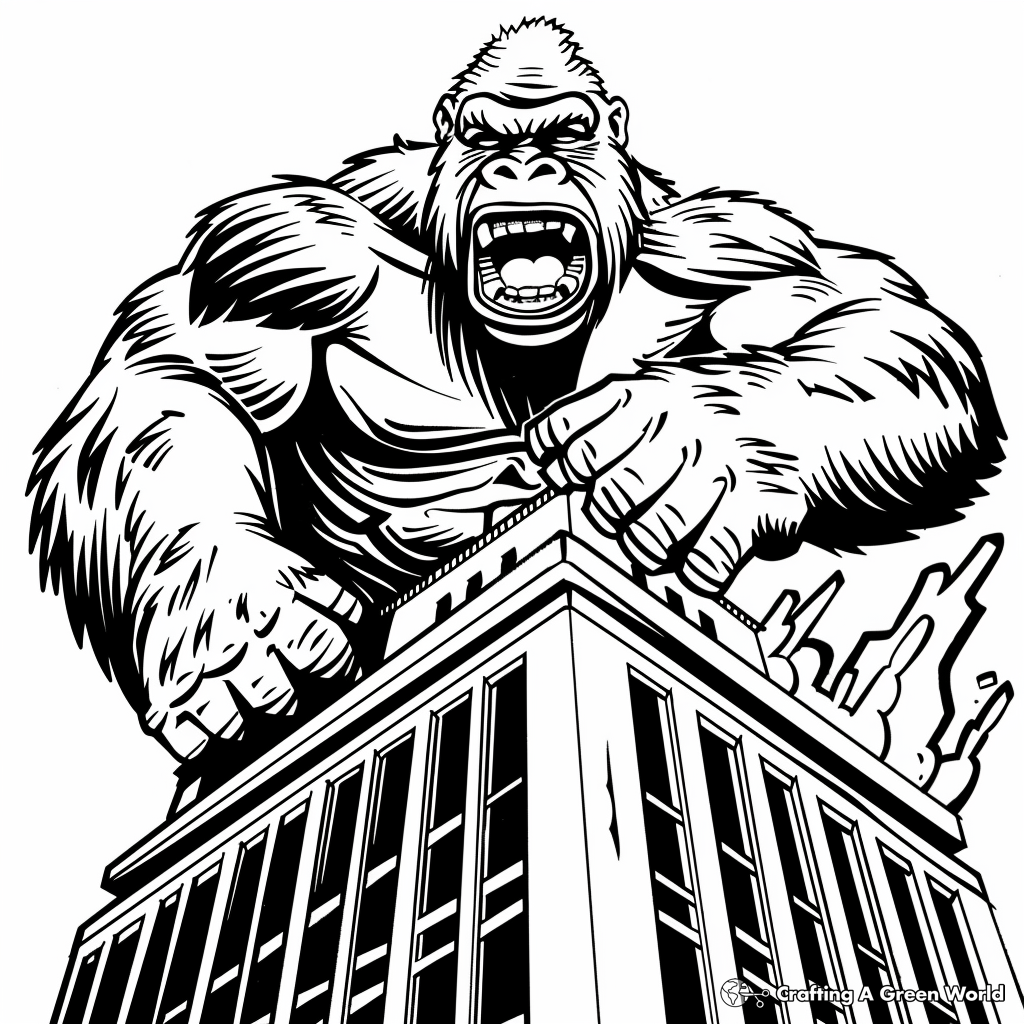 King Kong Coloring Pages Free Printable King Kong Coloring Pages Free Printable