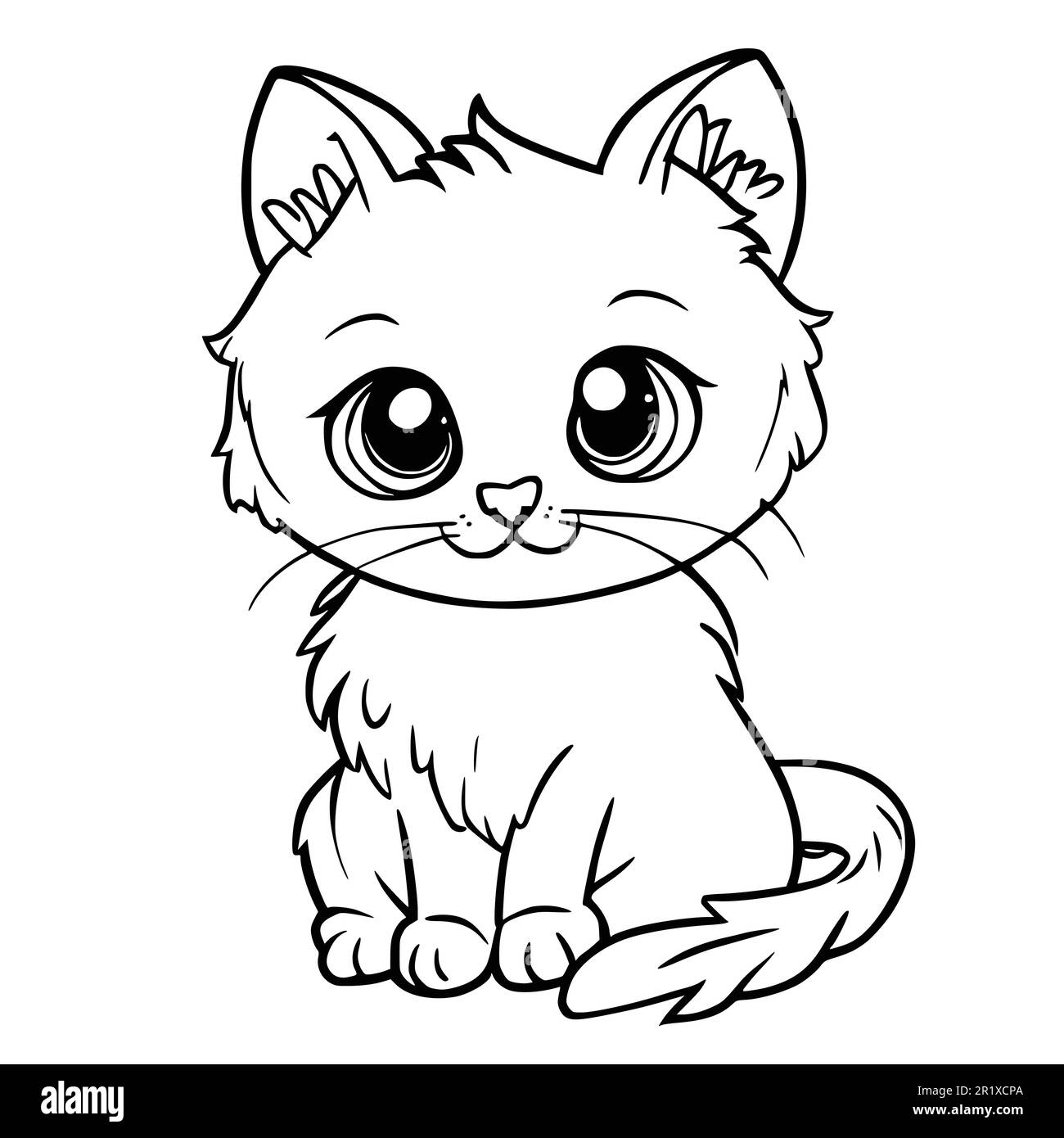 Kitten Coloring Pages Hi res Stock Photography And Images Alamy