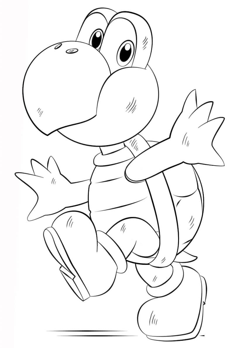 Koopa Troopa Coloring Pages ColoringLib