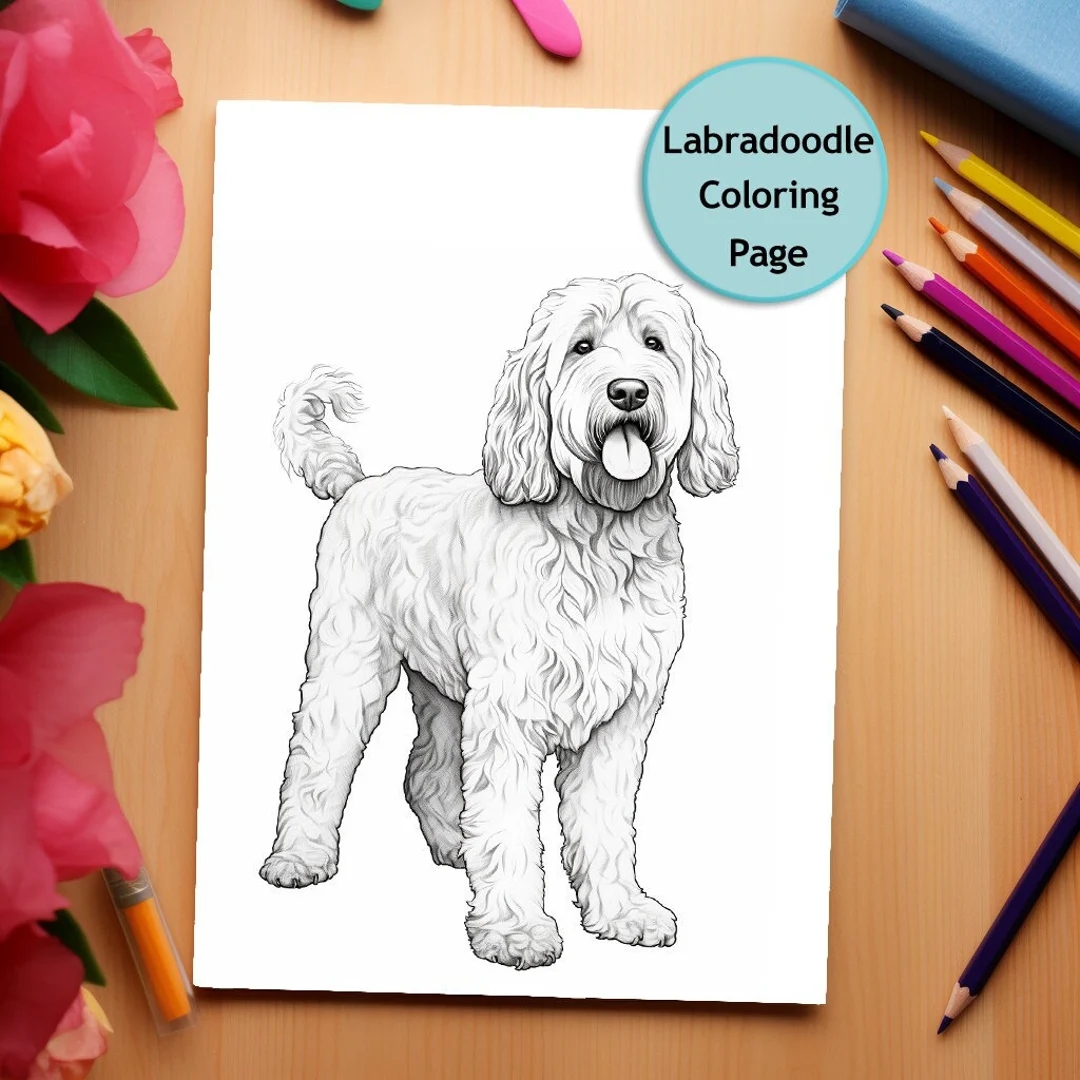 Labradoodle Dog Coloring Pages