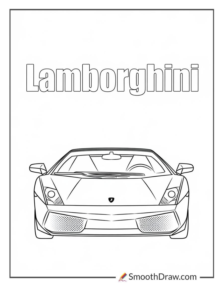 Lamborghini Coloring Pages Free PDFs Smooth Draw Lamborghini Coloring Pages Free PDFs Smooth Draw