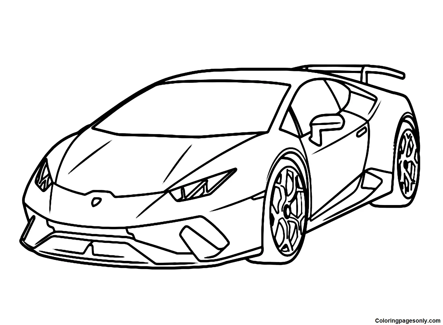 Lamborghini Coloring Pages To Print Free Printable Coloring Pages