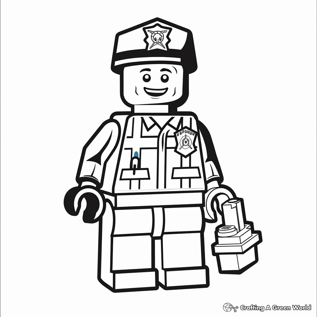 Lego Man Coloring Pages Free Printable Lego Man Coloring Pages Free Printable