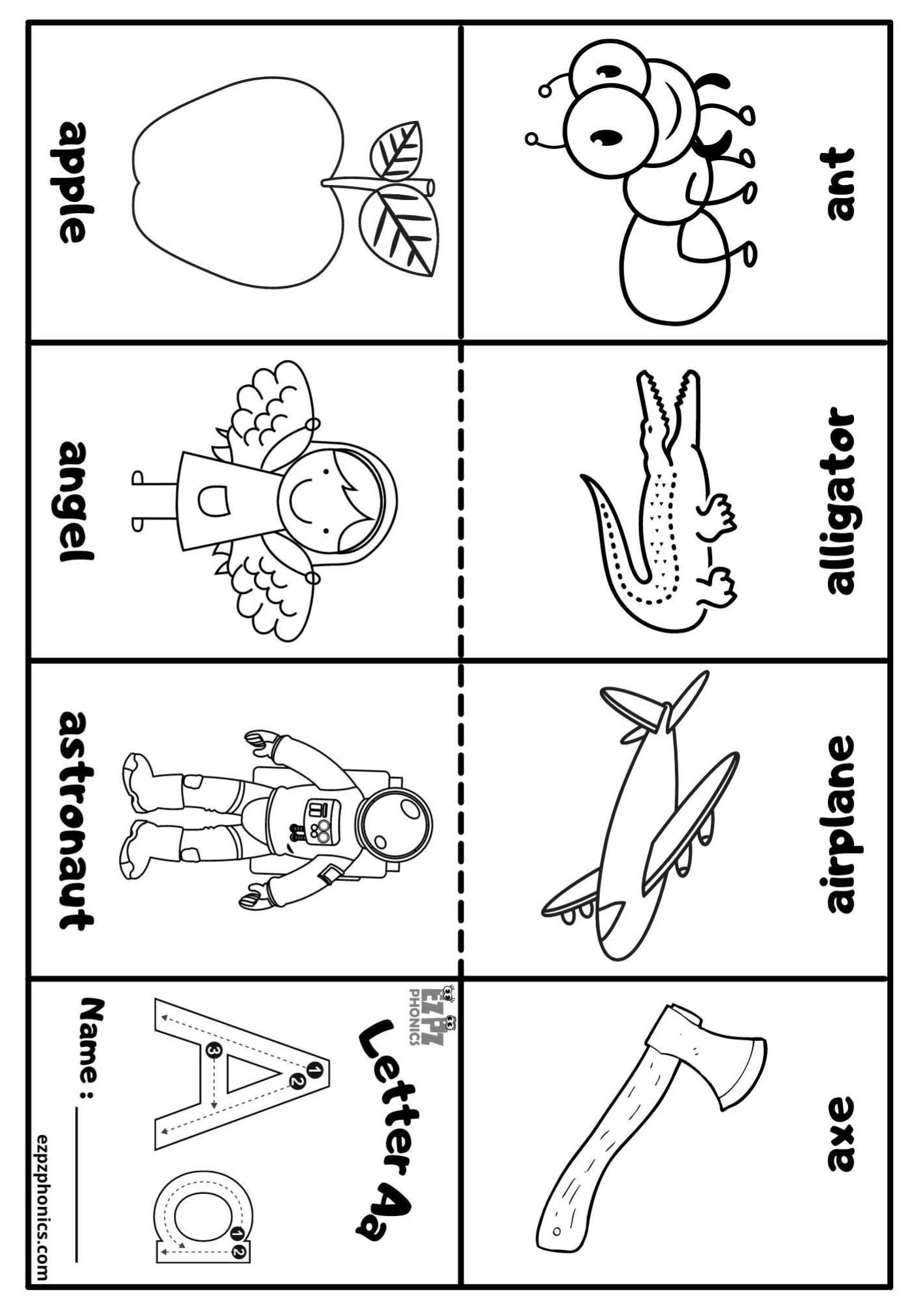 Coloring Pages Alphabet Phonics
