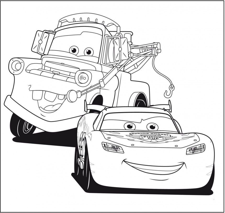 Lightning McQueen Coloring Sheets PDF Coloringfolder