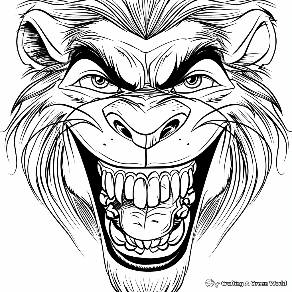 Lion King Scar Coloring Pages Free Printable Lion King Scar Coloring Pages Free Printable