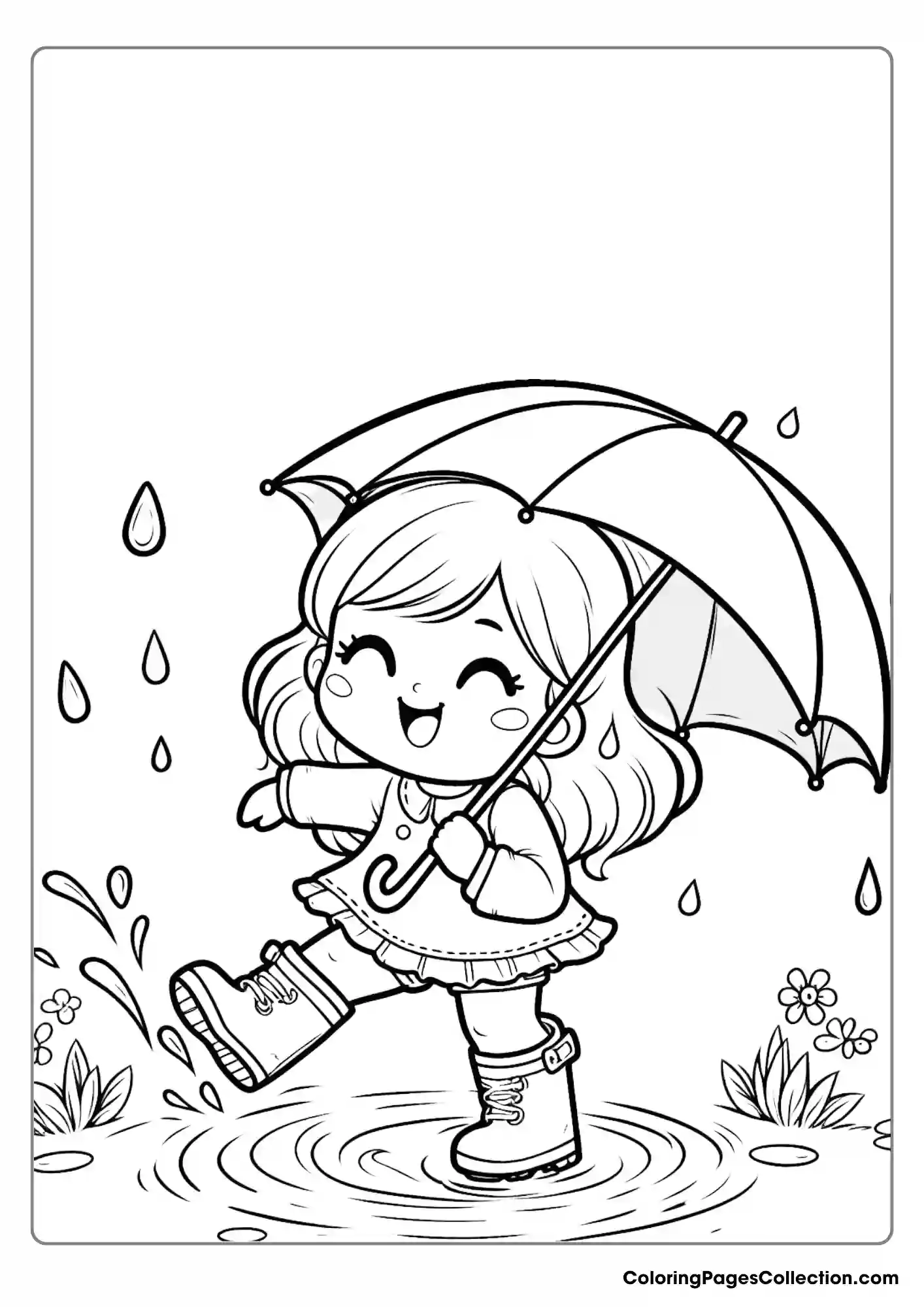 Little Girl Coloring Pages Printable Free Download