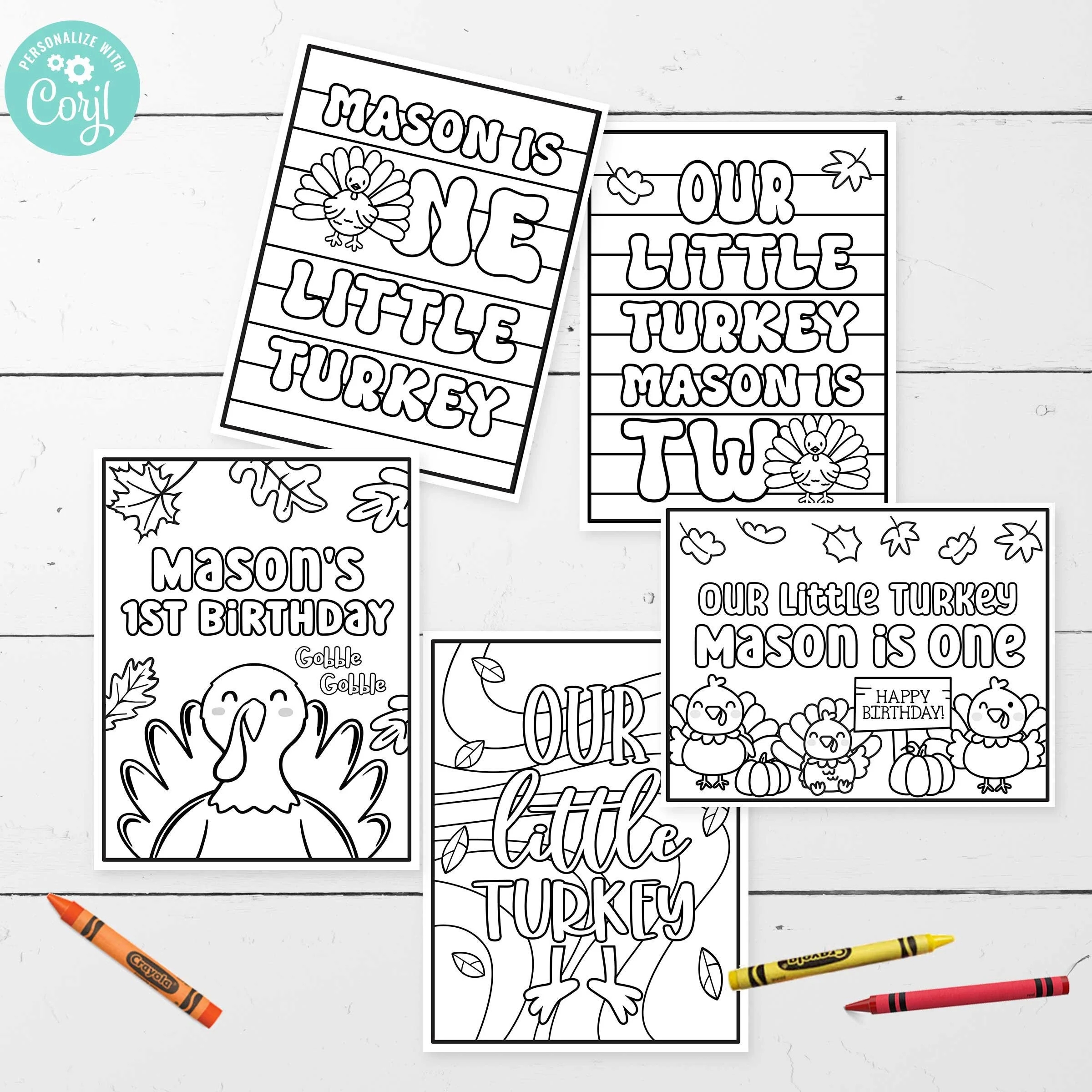 Little Turkey Birthday Party Coloring Pages Thanksgiving Birthday Coloring Sheets 5 Designs 8 5 X 11 Editable Instant Download Etsy Little Turkey Birthday Party Coloring Pages Thanksgiving Birthday Coloring Sheets 5 Designs 8 5 X 11 Editable Instant Download Etsy
